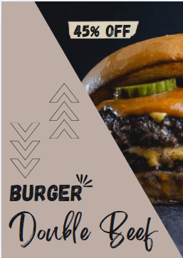 Beef Burger Poster